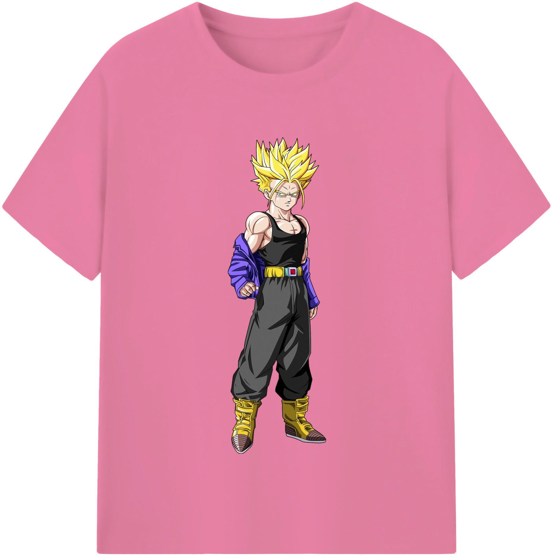 （画像用） ドラゴンボール トランクス（Torankusu）DRAGON BALL Trunks 綿100％半袖Tシャツ（フロントプリント）